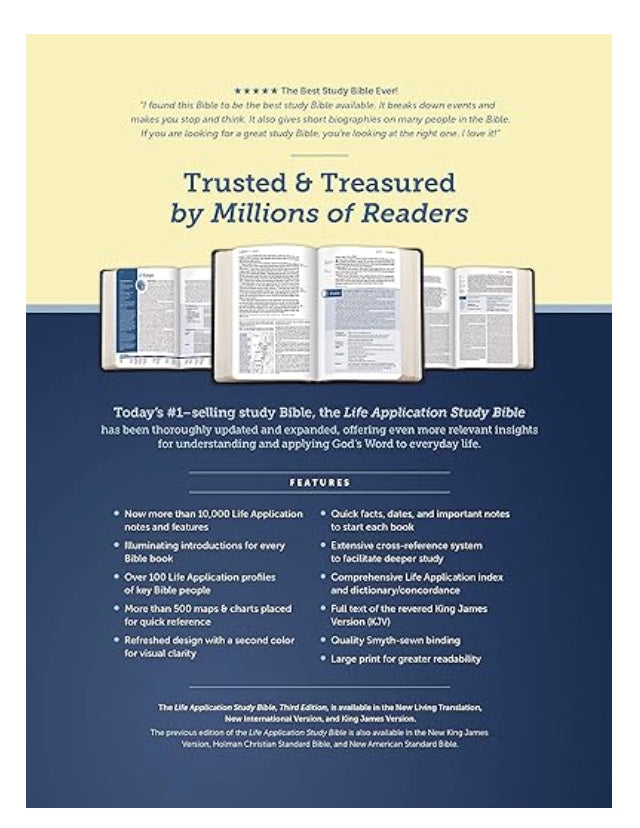 KJV Life Application Study Bible 3rd Edition - Candlelight Inspiration 