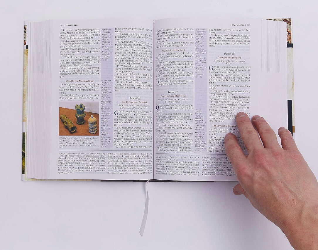 KJV, The King James Study Bible, Bonded Leather, Burgundy, Red Letter, Full-Color Edition - Candlelight Inspiration 